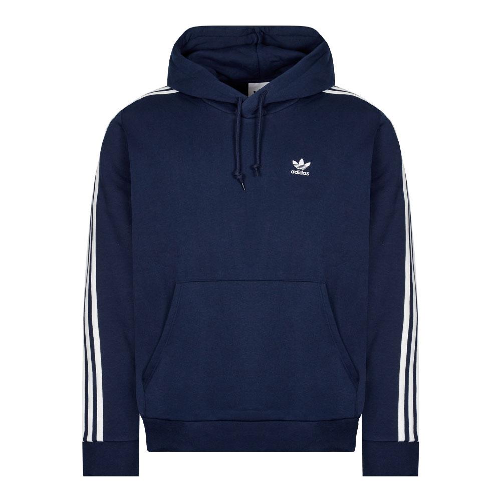 adidas 3 Stripe Hoodie - Indigo商品第1张图片规格展示