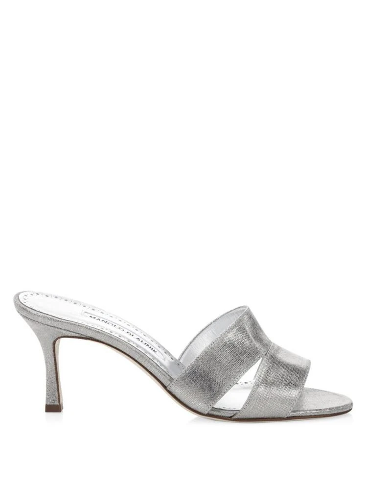 商品Manolo Blahnik|Metallic Leather Pumps,价格¥2896,第5张图片详细描述