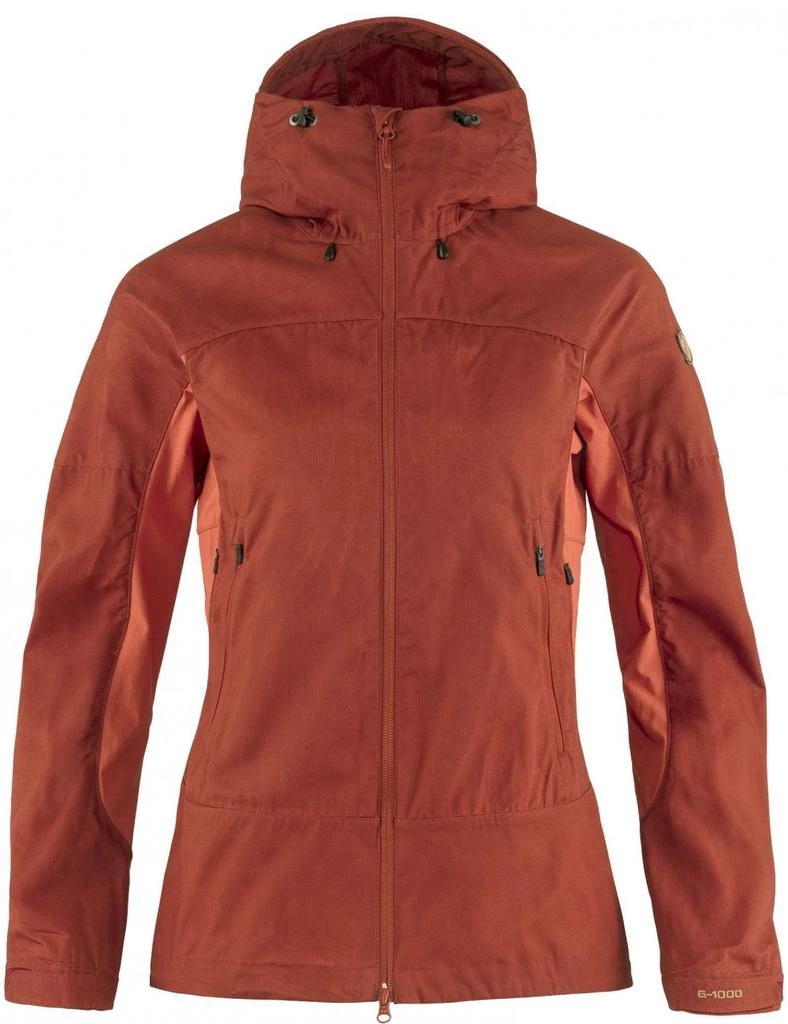 商品Fjällräven|Fjallraven Women's Abisko Lite Trekking Jacket - Cabin Red/Rowan Red Colour: Cabin Red-Rowan Red,价格¥2335,第1张图片