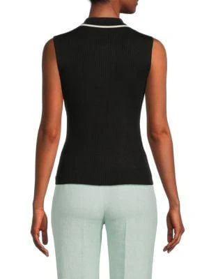 商品Tommy Hilfiger|Ribbed Contrast Polo Sweater,价格¥301,第2张图片详细描述