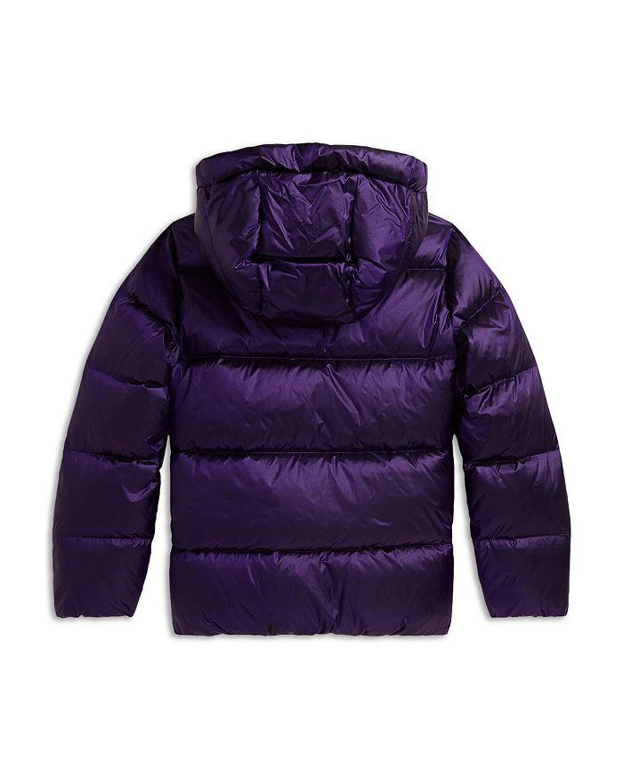商品Ralph Lauren|Girls' Metallic Down Hooded Jacket - Big Kid,价格¥1358,第2张图片详细描述