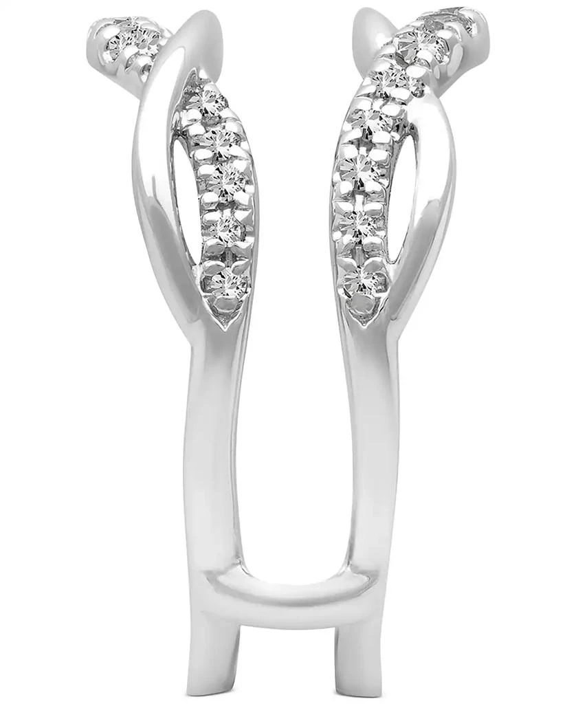 Diamond Oval Halo Cluster Intertwined Bridal Set (1/2 ct. t.w.) in 14k White Gold 商品