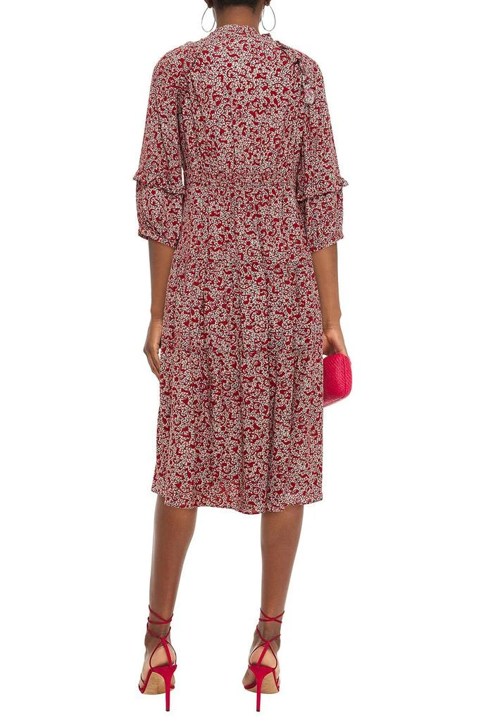 商品ba&sh|Claire ruffle-trimmed printed crepe midi dress,价格¥787,第3张图片详细描述