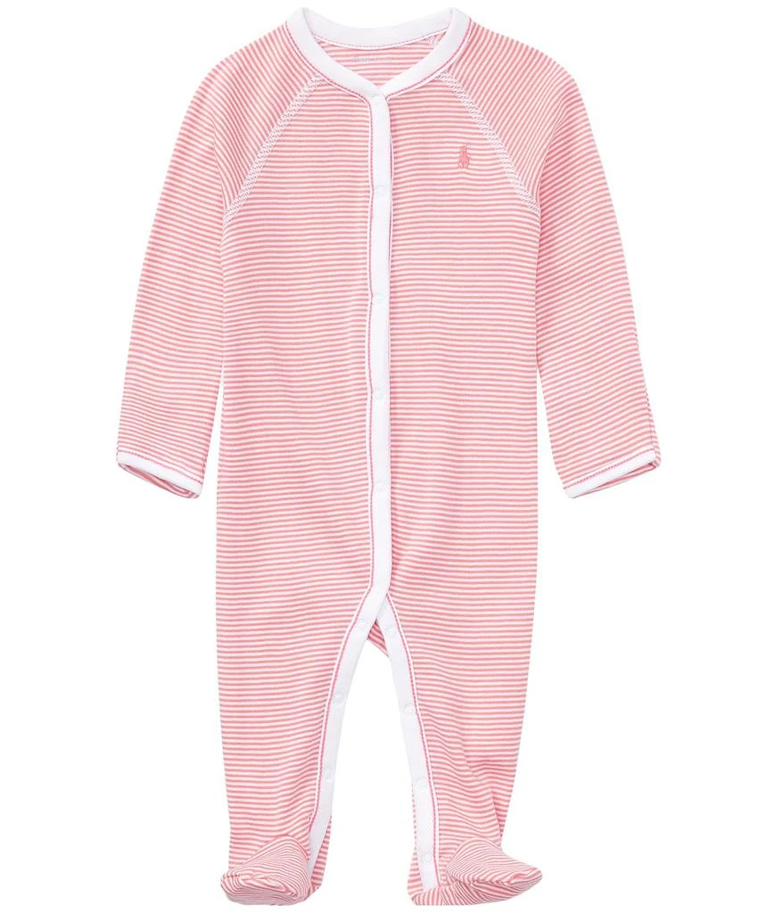 商品Ralph Lauren|BSR Yarn-Dyed Stripe One-Piece Coveralls (Infant),价格¥296,第1张图片