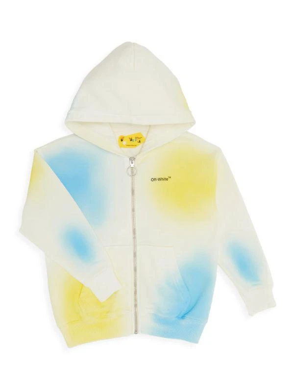 商品Off-White|Little Kid's & Kid's Color Spot Zip Up Hoodie Sweatshirt,价格¥1364,第1张图片