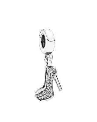 商品PANDORA|Moments Collection Sterling Silver & Cubic Zirconia Sparkling Stiletto Dangle Charm,价格¥408,第1张图片详细描述