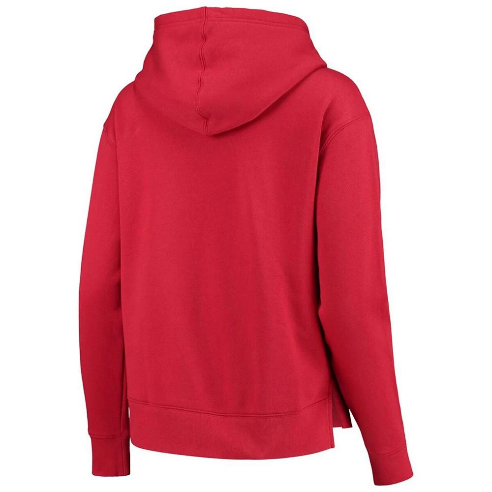 商品Under Armour|Women's Red Wisconsin Badgers All Day Team Fleece Pullover Hoodie,价格¥482,第3张图片详细描述