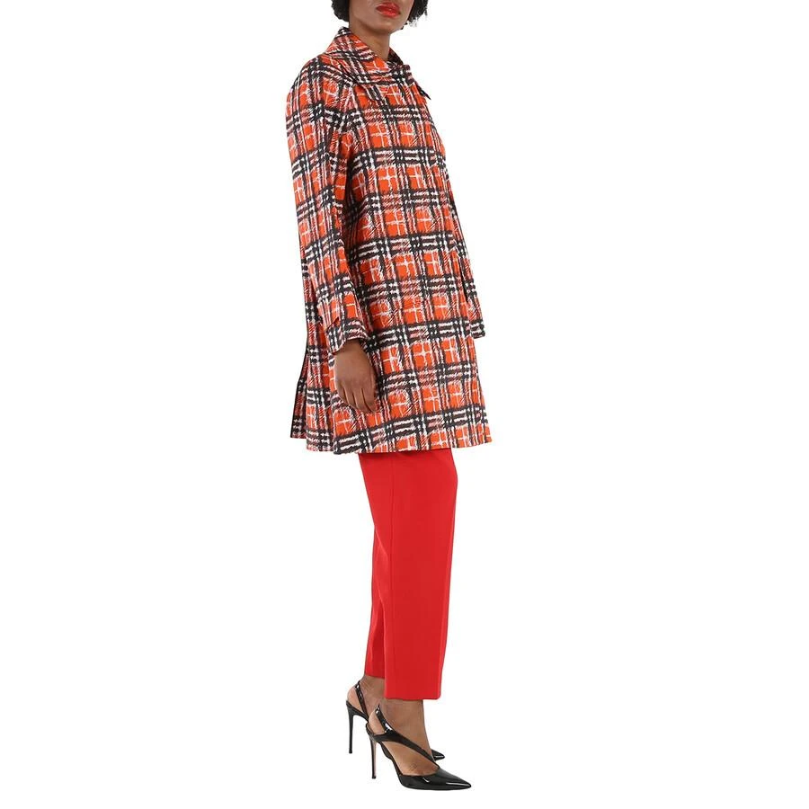 商品Burberry|Ladies Scribble Check Bonded Cotton Car Coat,价格¥2922,第3张图片详细描述
