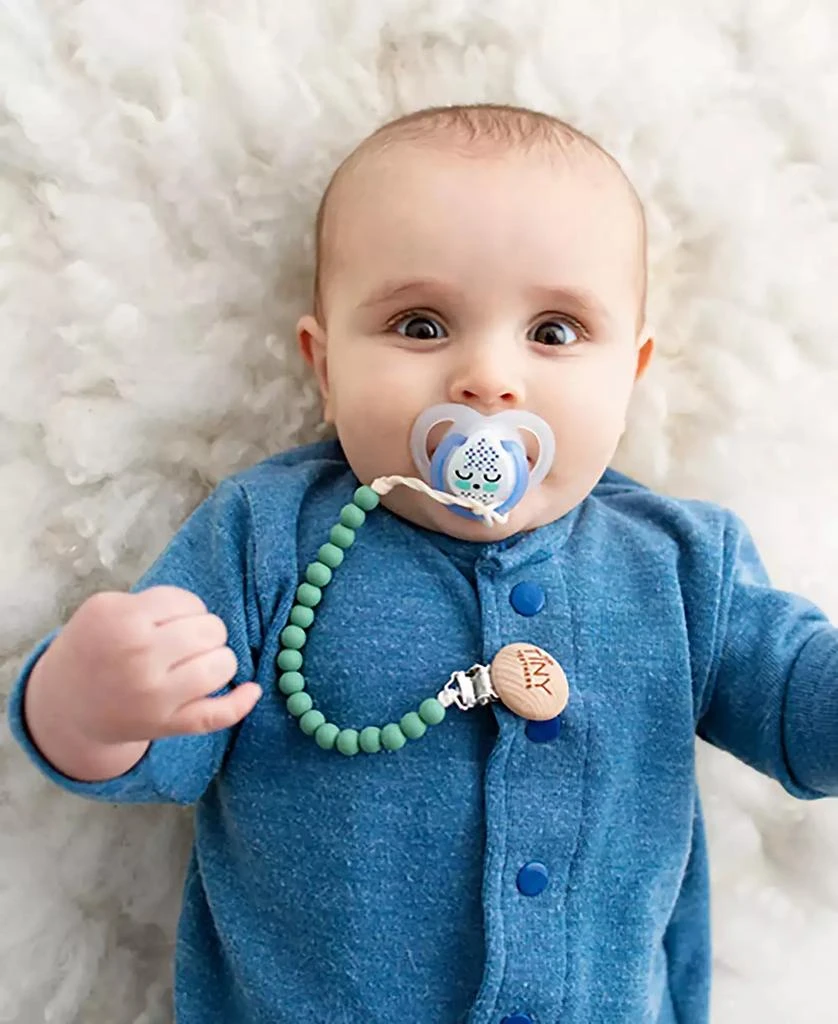 商品Tiny Teethers Designs|3 Stories Trading Tiny Teethers Infant Silicone Pacifier Clip,价格¥134,第2张图片详细描述