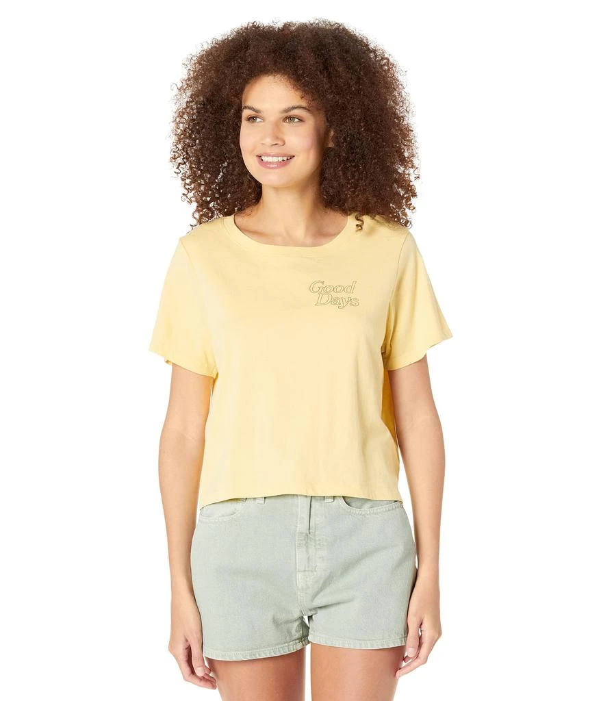 商品Madewell|Good Days Softfade Cotton Lakeshore Crop Tee,价格¥266,第1张图片