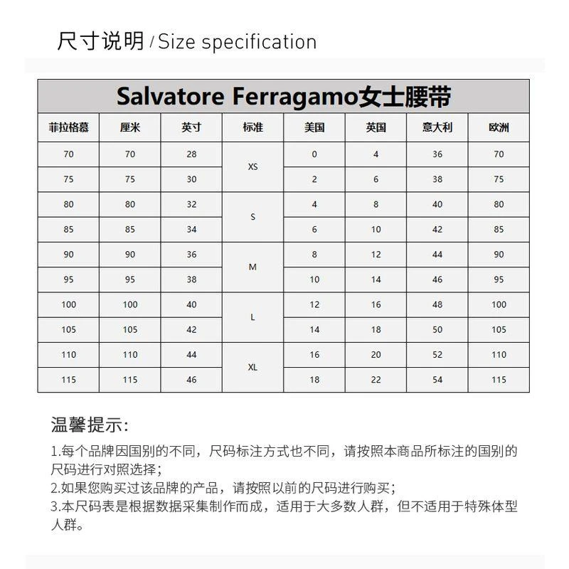 商品Salvatore Ferragamo|Salvatore Ferragamo 菲拉格慕 女士深蓝色皮革腰带 23-A565-674552,价格¥4151,第8张图片详细描述