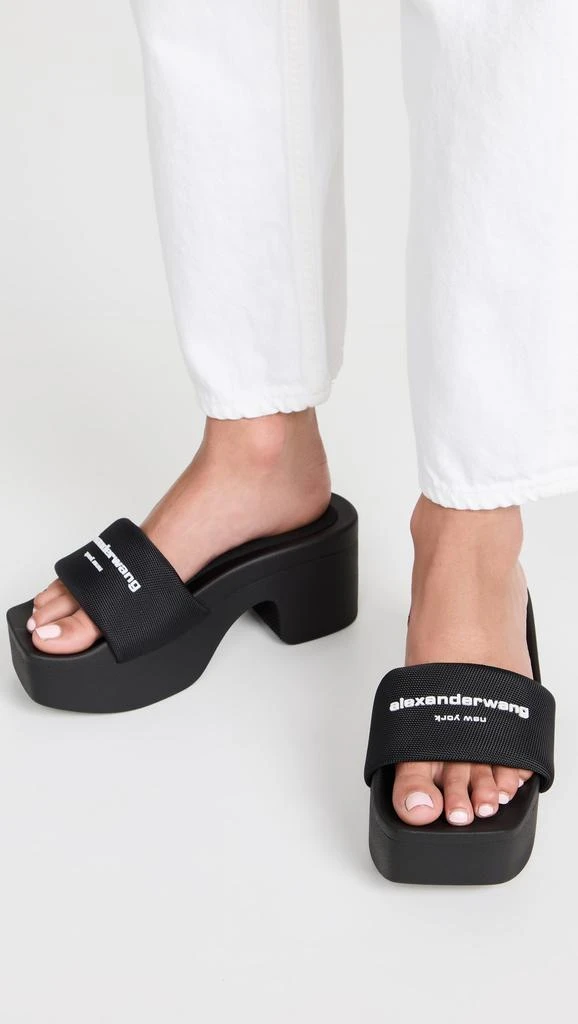 商品Alexander Wang|Alexander Wang Aw 厚底凉拖鞋,价格¥1331,第3张图片详细描述