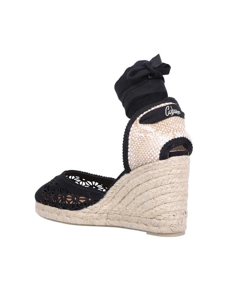 商品CASTAÑER|CASTAÑER CASAL FLORAL-LACE WEDGE HEEL ESPADRILLES,价格¥1032,第3张图片详细描述
