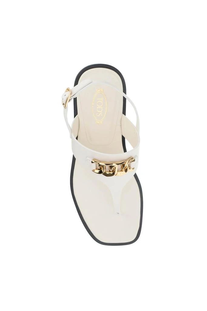 商品Tod's|Tod's Leather Thong Sandals,价格¥1694,第2张图片详细描述