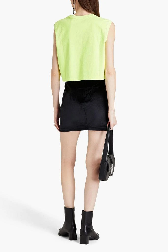 商品Alexander Wang|Velour mini skirt,价格¥474,第3张图片详细描述