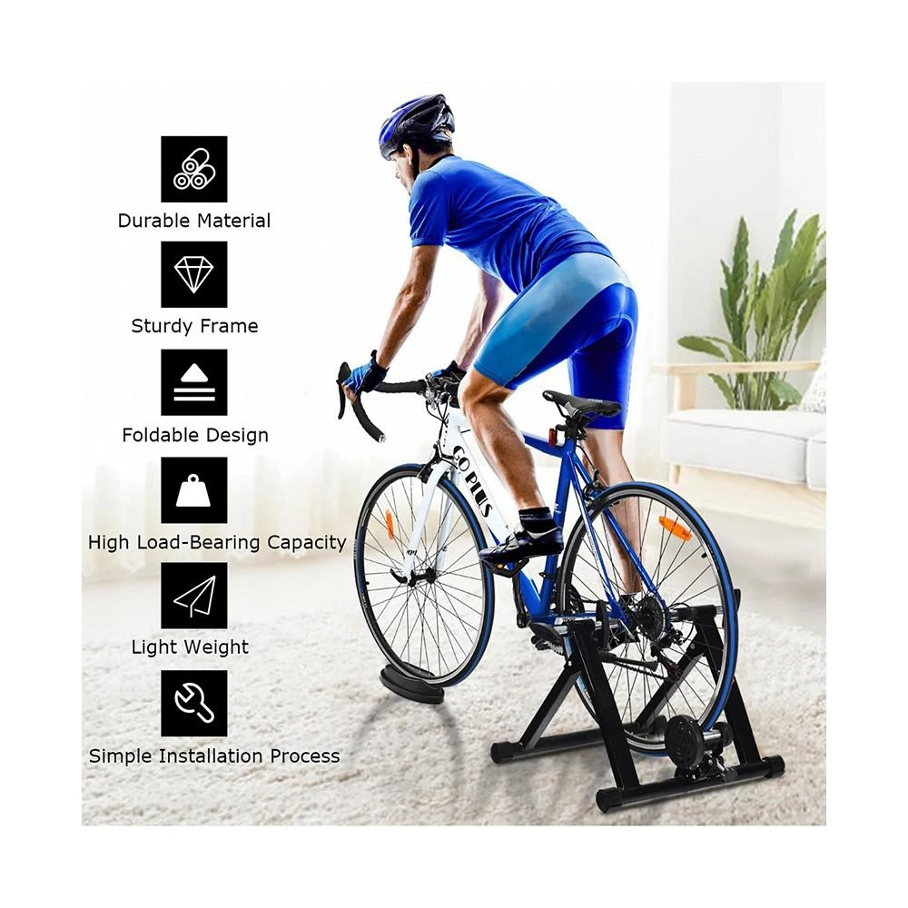 商品Costway|1pcs Bike Trainer Folding Bicycle Indoor Exercise Training Stand,价格¥491,第2张图片详细描述