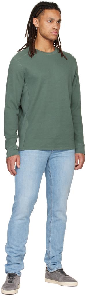 Khaki Thermal Long Sleeve T-Shirt商品第4张图片规格展示