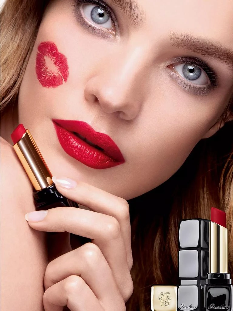 商品Guerlain|Kisskiss Tender 16H Comfort Lightweight Luminous Matte Lipstick,价格¥338,第5张图片详细描述