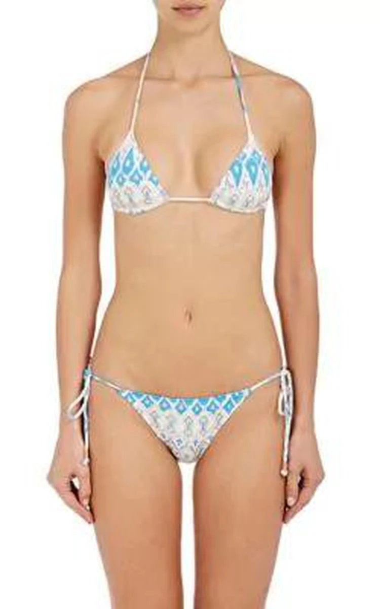 商品Eberjey|Gisele Ikat-Inspired String Bikini Top,价格¥362,第1张图片