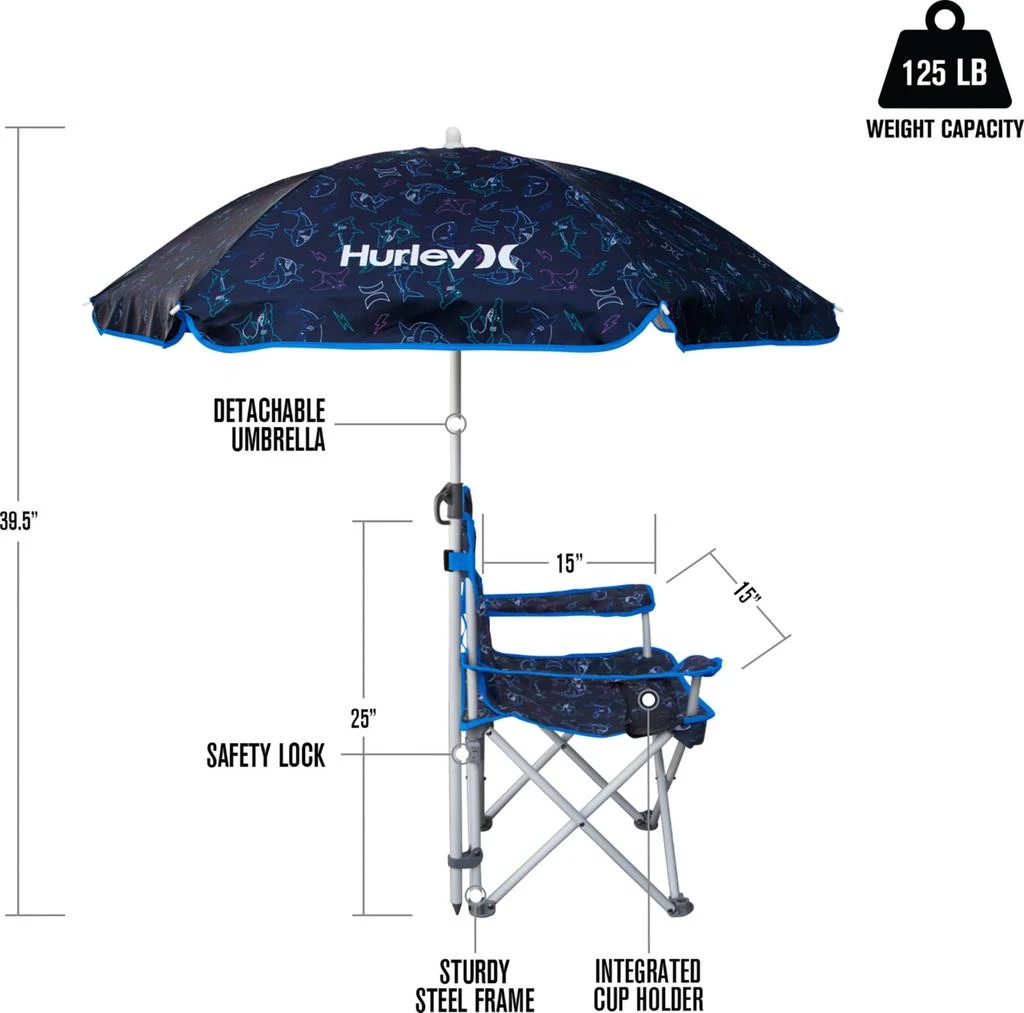 商品Hurley|Hurley Kids' Quad Chair with Umbrella,价格¥371,第5张图片详细描述