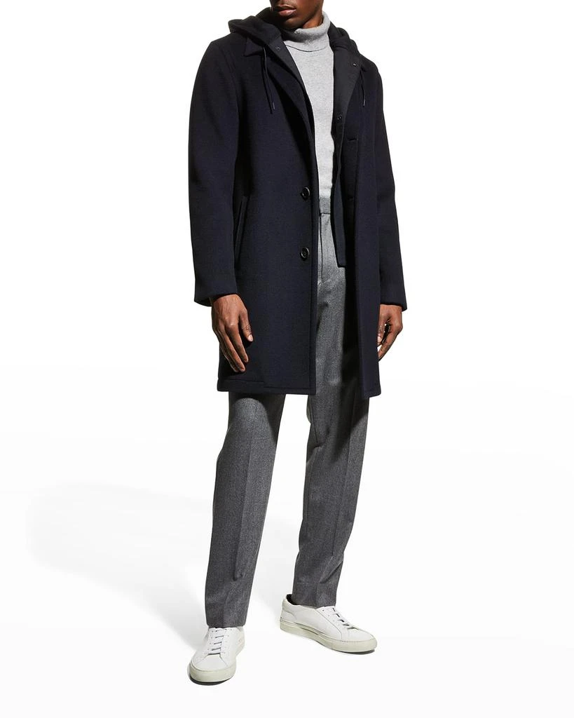 商品Vince|Men's Mac Mixed-Media Coat,价格¥2548,第3张图片详细描述