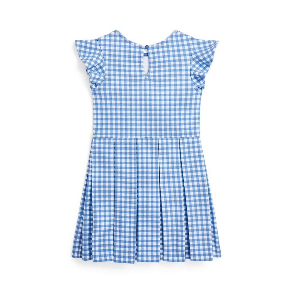 商品Ralph Lauren|Toddler and Little Girls Gingham Ruffled Ponte Fit and Flare Dress,价格¥440,第2张图片详细描述