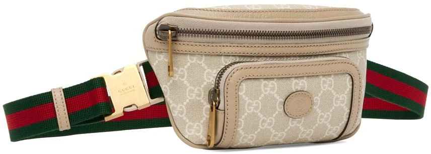 商品Gucci|米色 Interlocking G 腰包,价格¥9912,第2张图片详细描述
