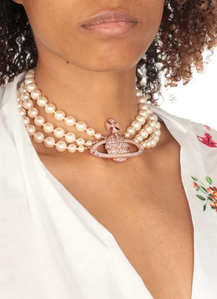 商品Vivienne Westwood|Pink Orb Necklace,价格¥3565,第4张图片详细描述