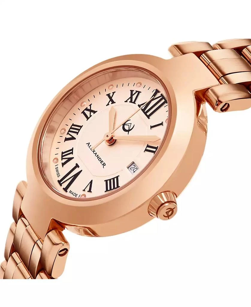 商品Stuhrling|Alexander Watch A203B-05, Ladies Quartz Date Watch with Rose Gold Tone Stainless Steel Case on Rose Gold Tone Stainless Steel Bracelet,价格¥2144,第2张图片详细描述