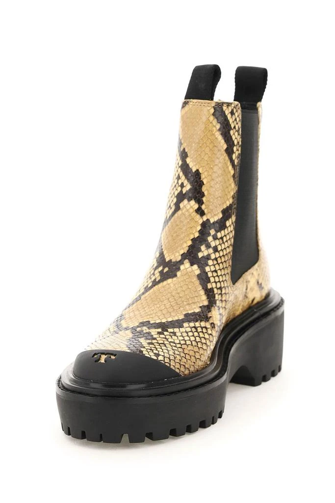 商品Tory Burch|Tory Burch Python-printed Leather Chelsea Boots,价格¥3452,第4张图片详细描述