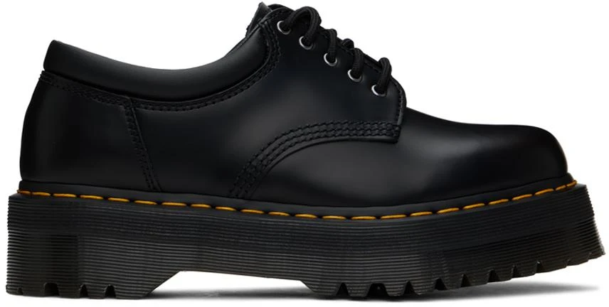 商品Dr. Martens|Black 8053 Leather Platform Derbys,价格¥506,第1张图片