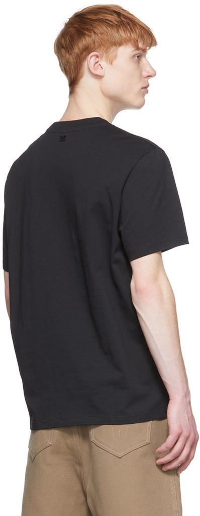商品AMI|Black Ami De Cœur T-Shirt,价格¥807,第5张图片详细描述