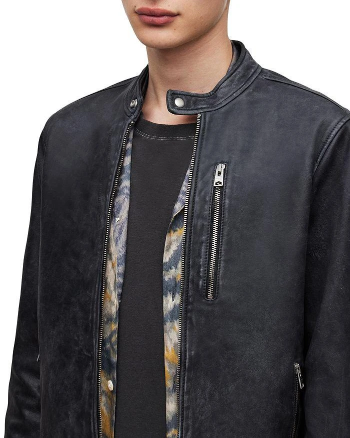 商品ALL SAINTS|Woods Snap Tab Leather Jacket,价格¥3451,第5张图片详细描述