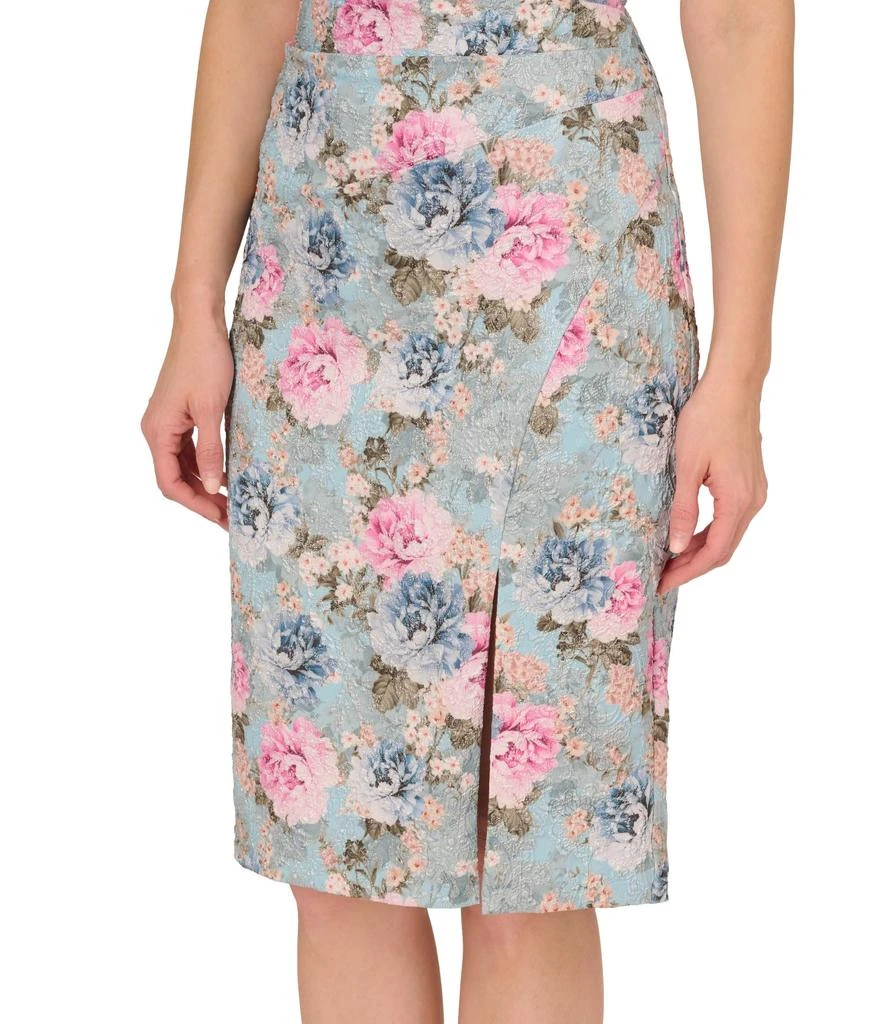 商品Adrianna Papell|Floral Matelasse Dress,价格¥858,第3张图片详细描述