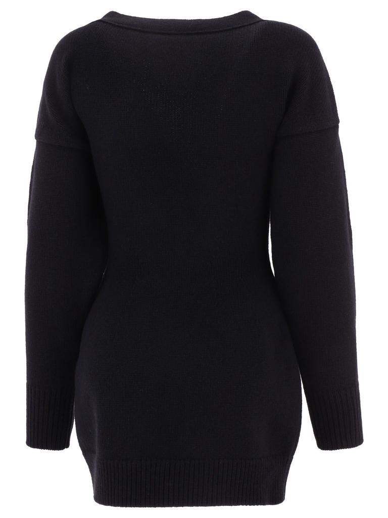 Alexander Mcqueen Women's  Black Other Materials Sweater商品第2张图片规格展示
