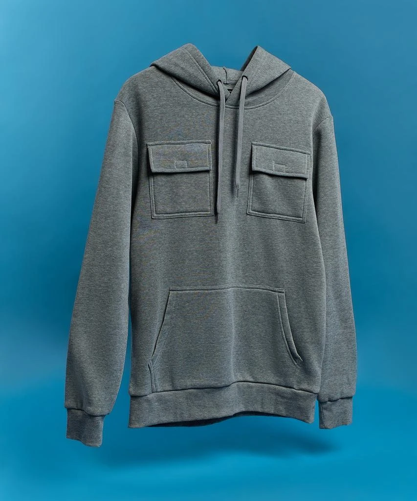 商品Reason Clothing|Baxter Multi Pocket Hoodie - Grey,价格¥75,第1张图片