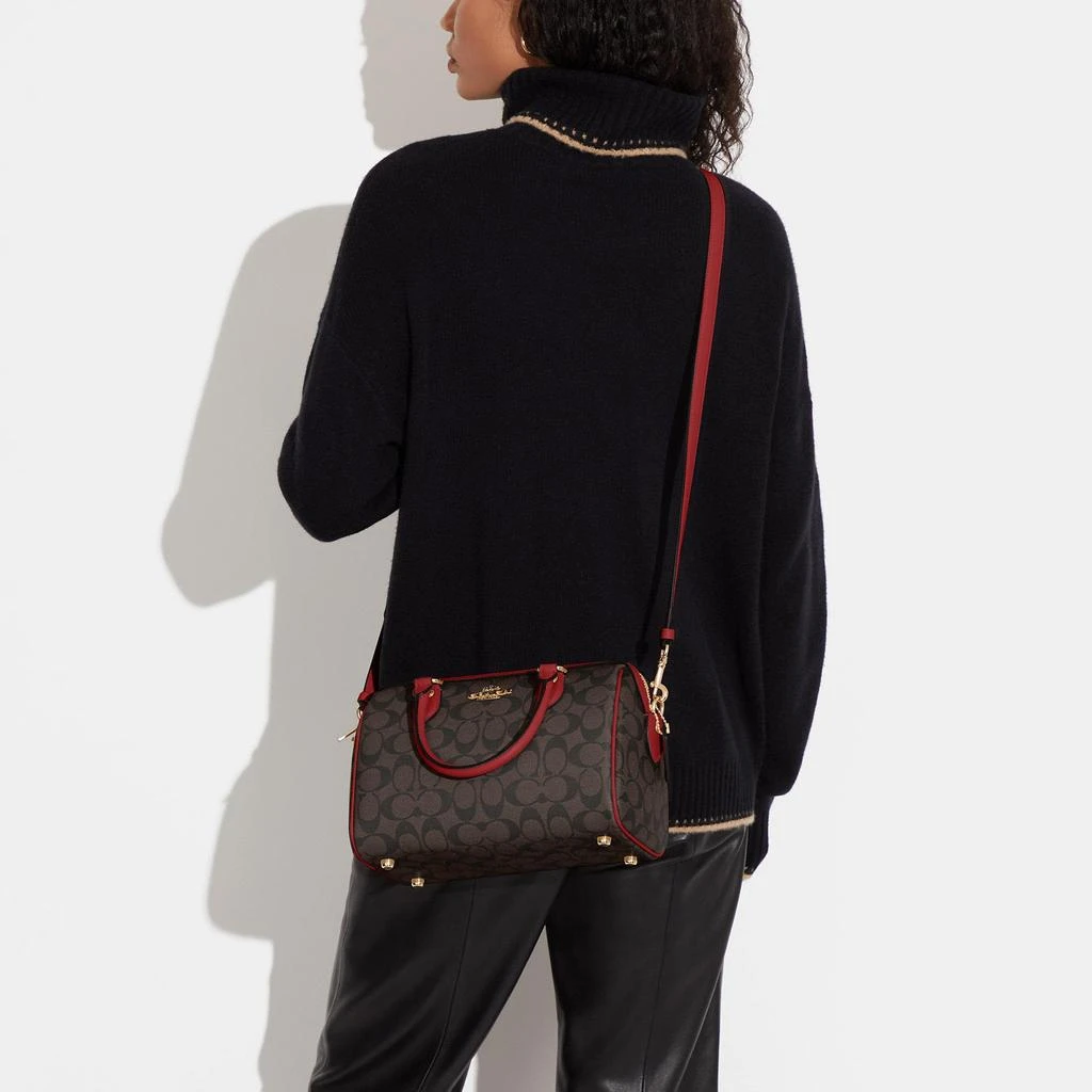 商品Coach|Rowan Satchel In Signature Canvas,价格¥1402,第3张图片详细描述