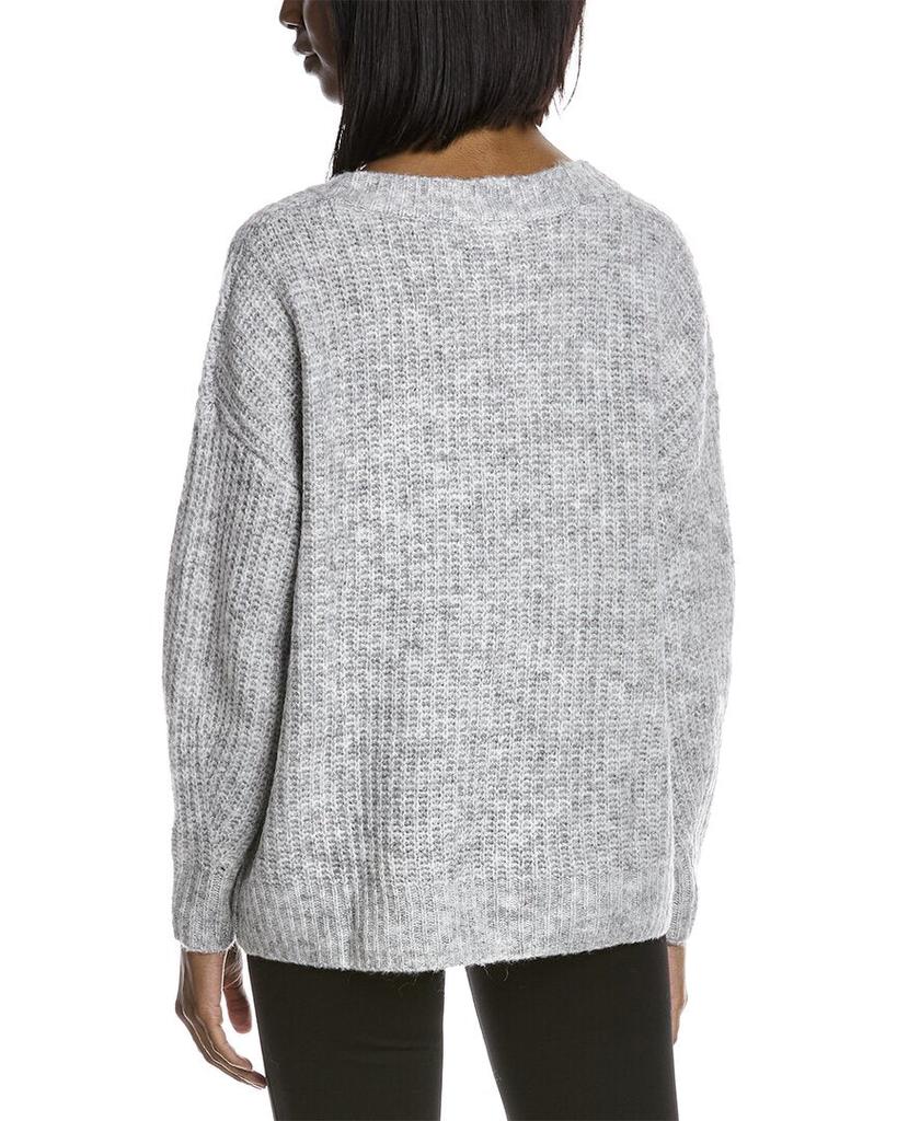Max Studio V-Neck Wool-Blend Sweater商品第2张图片规格展示