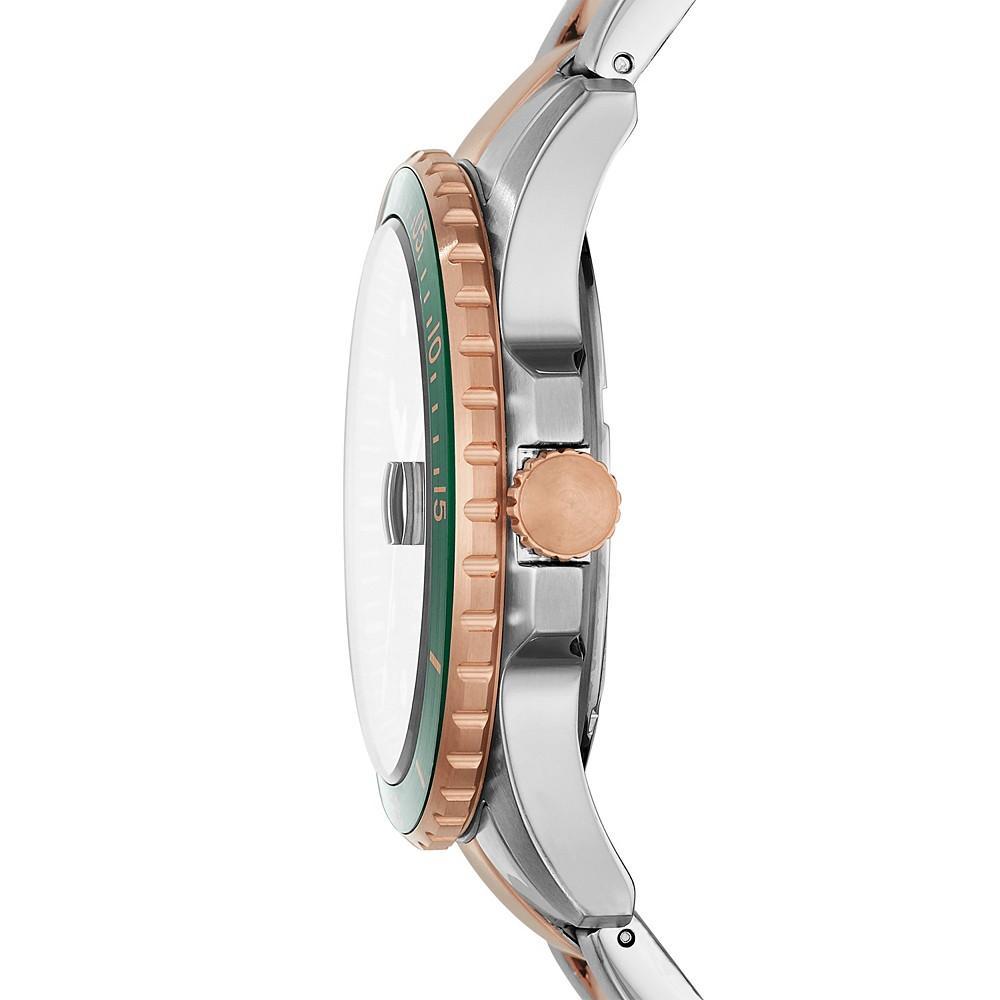 商品Fossil|Men's FB-01 Sport Two-Tone Bracelet Watch 42mm,价格¥477,第5张图片详细描述