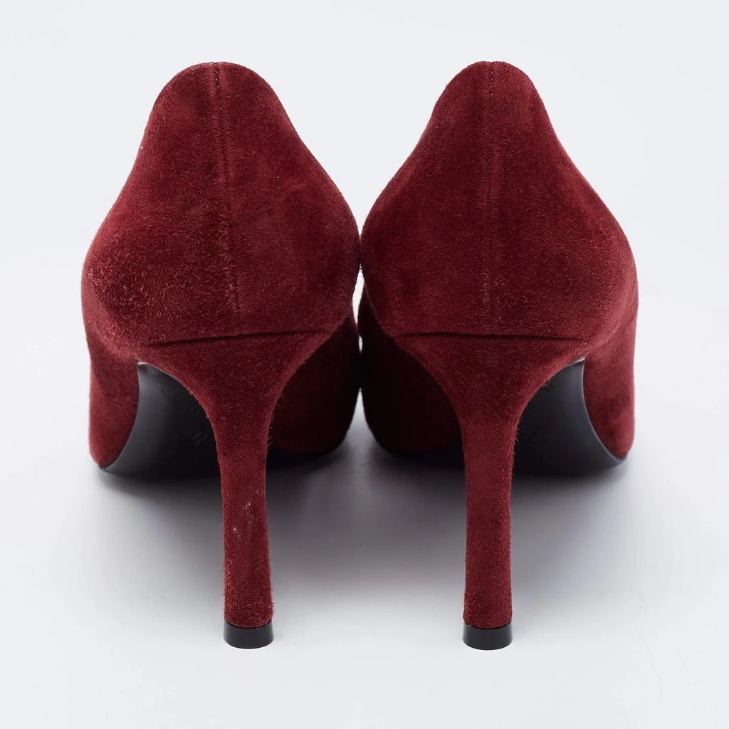 商品[二手商品] Louis Vuitton|Louis Vuitton Dark Red Suede Heartbreaker Pointed Toe Pumps Size 39,价格¥3473,第5张图片详细描述