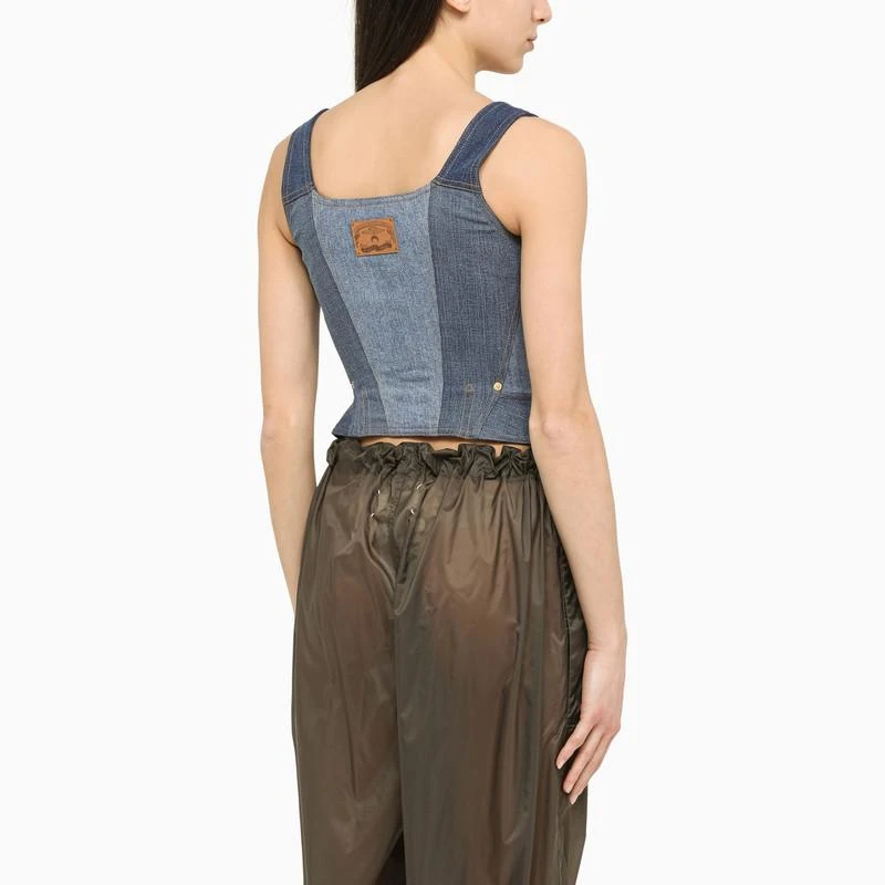 商品MARINE SERRE|DENIM CORSET TOP,价格¥2882,第3张图片详细描述