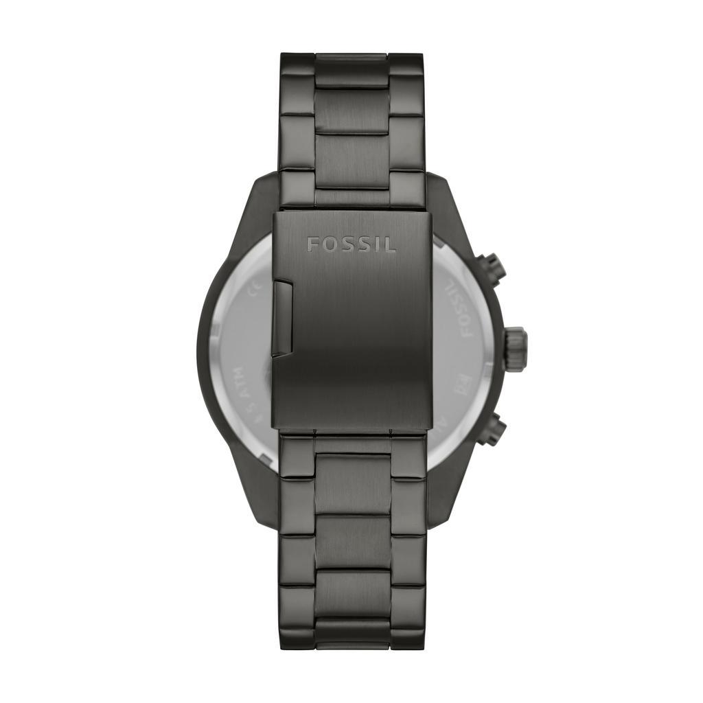 商品Fossil|Fossil Men's Brox Multifunction, Smoke-Tone Stainless Steel Watch,价格¥465,第5张图片详细描述