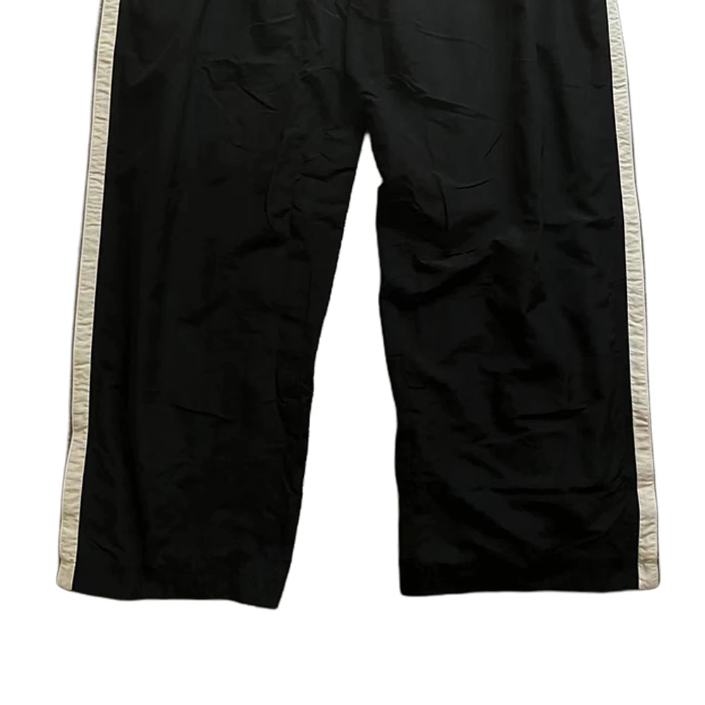 商品[国内直发] Balenciaga|巴黎世家 条纹拼色松紧直筒休闲裤 常规版型 男款 黑色,价格¥6415,第6张图片详细描述
