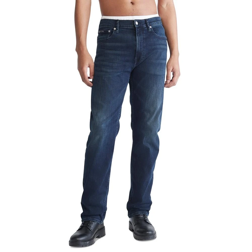 商品Calvin Klein|Men's Standard Straight-Fit Stretch Jeans,价格¥403-¥671,第1张图片