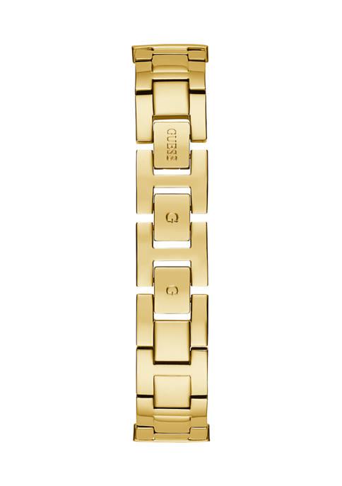 Triple Stand Gold Tone Stainless Steel Watch商品第4张图片规格展示