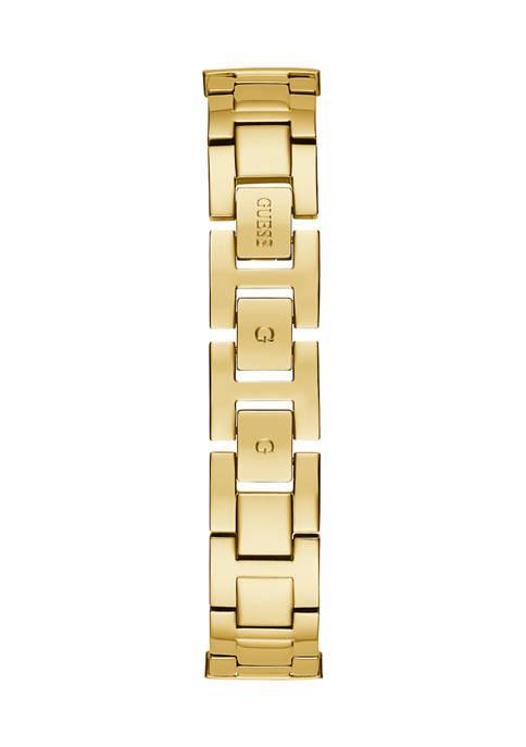 商品GUESS|Triple Stand Gold Tone Stainless Steel Watch,价格¥1040,第6张图片详细描述