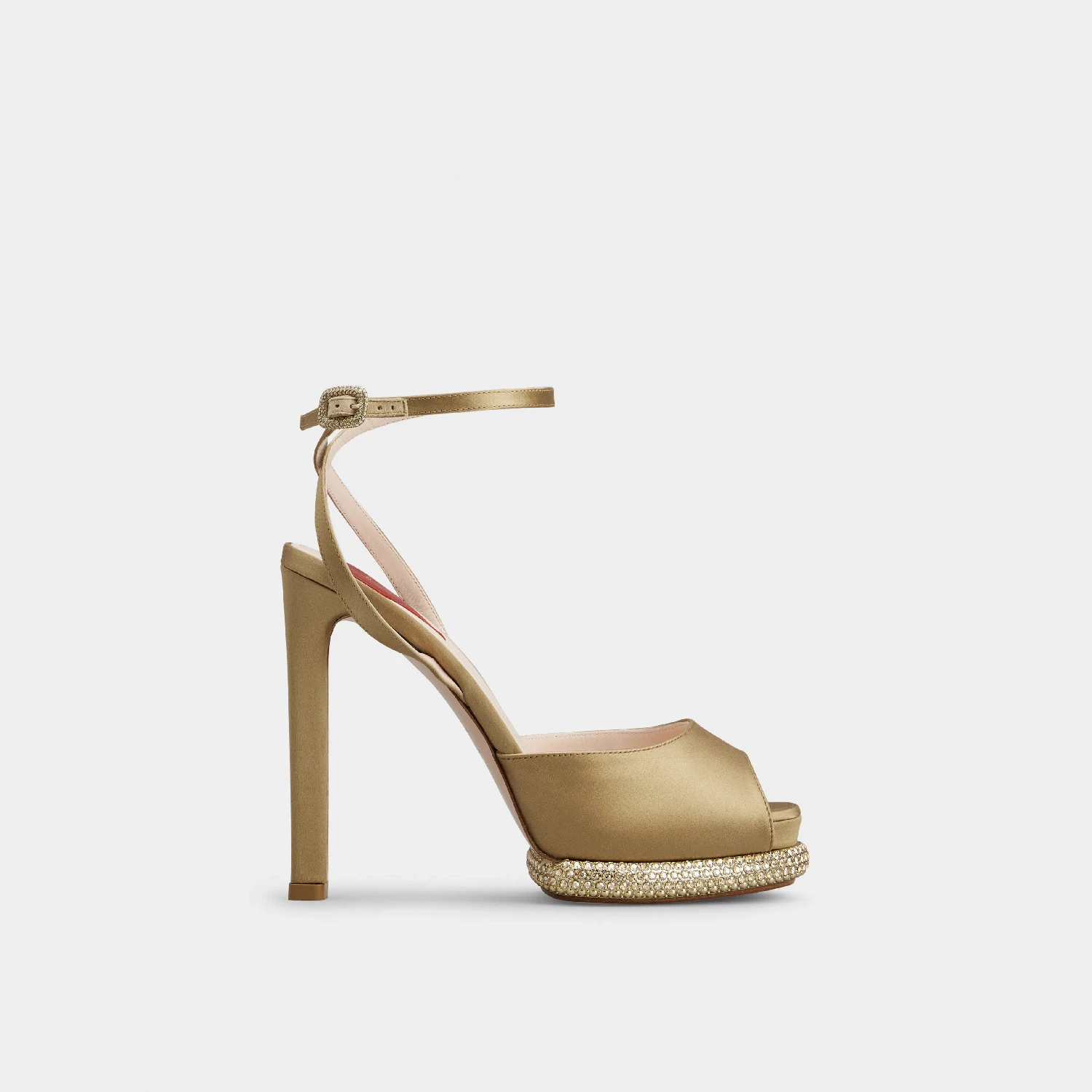 商品Roger Vivier|【预售】 ROGER VIVIER 25春夏 女士 高跟凉鞋 Viv' Choc丝缎厚底凉鞋 RVW73338620RS0C603 ,价格¥18066,第1张图片