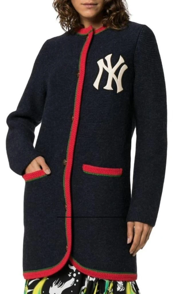 商品Gucci|Blue Cardigan With New York Yankees ™ Patch,价格¥13622,第2张图片详细描述