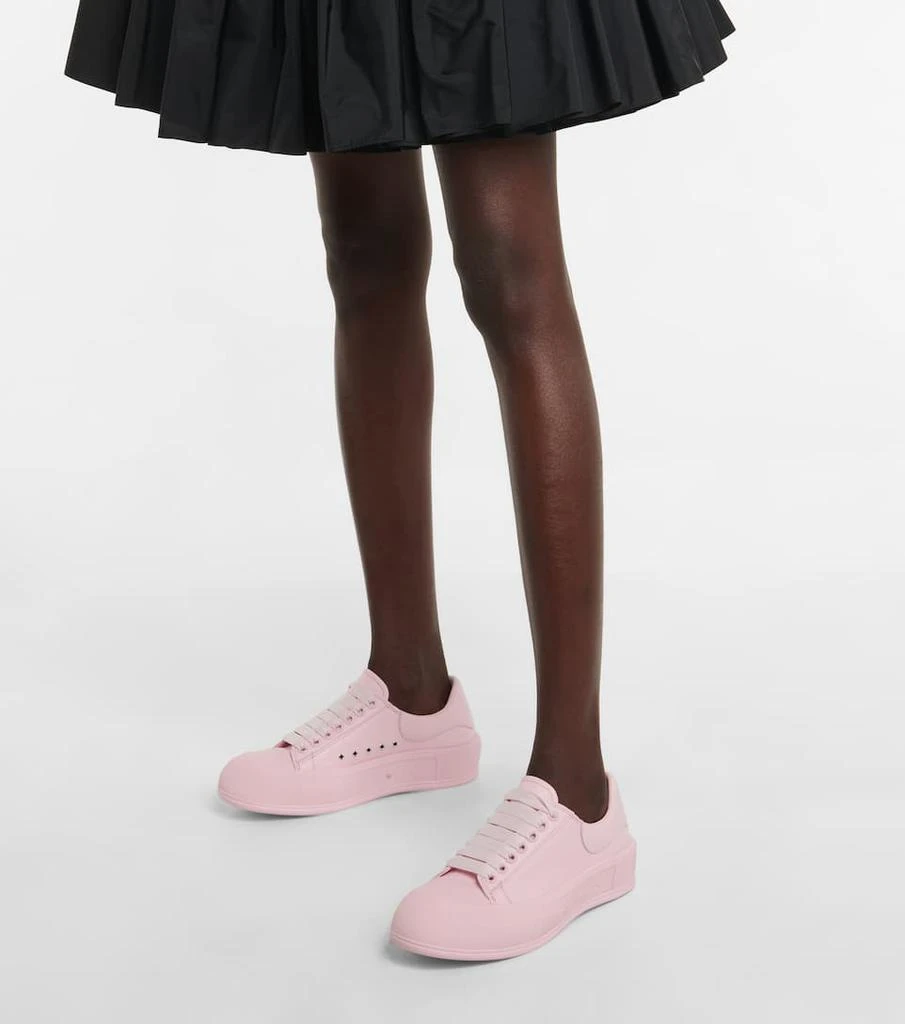 商品Alexander McQueen|Deck Plimsoll leather sneakers,价格¥3982,第4张图片详细描述