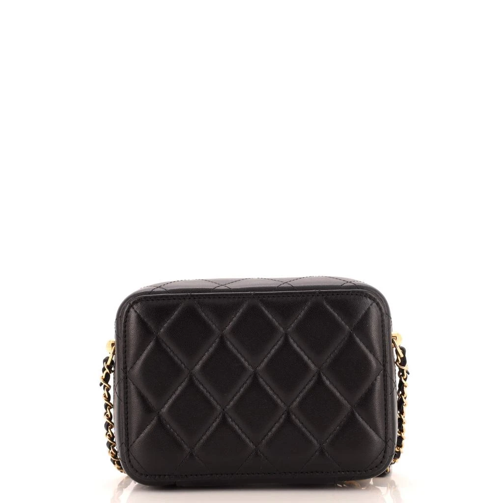 商品[二手商品] Chanel|Golden Plate Zip Around Vanity Case with Chain Quilted Metal and Lambskin Mini,价格¥19426,第4张图片详细描述